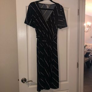 Navy H&M Wrap Dress